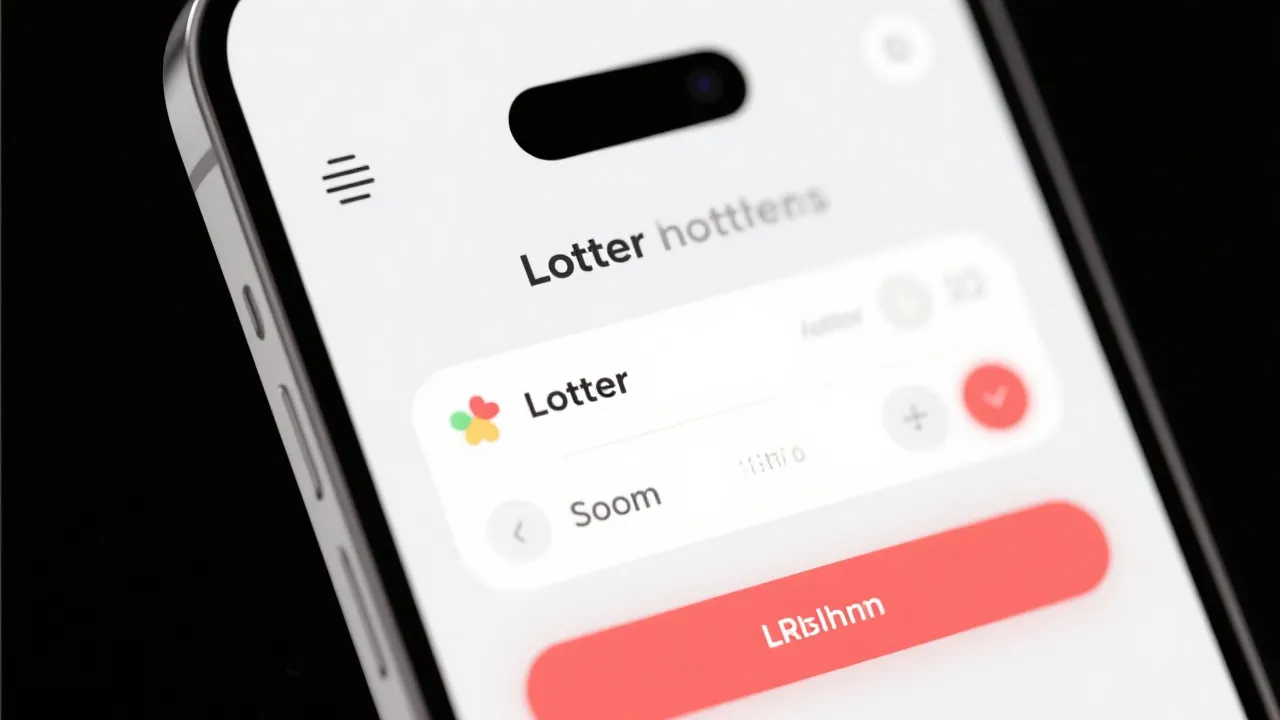 开奖助手App界面示意图