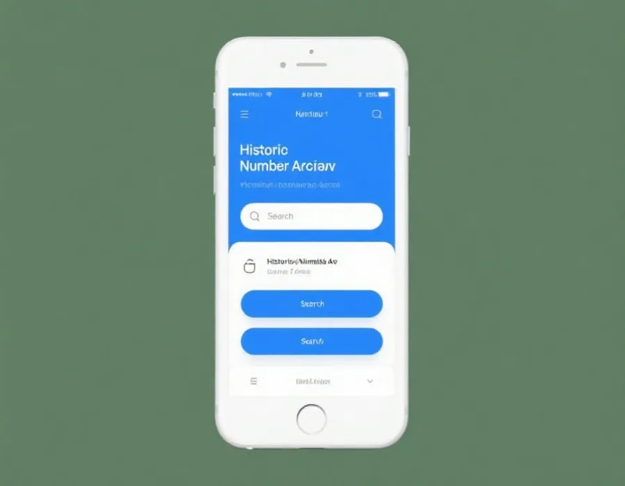 历史开奖结果查询与移动端查询示意图
