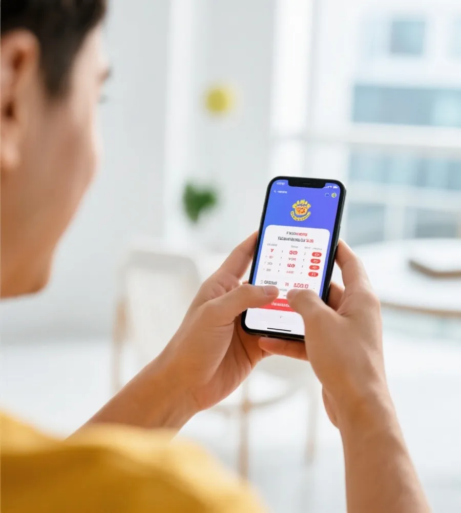 移动端查看开奖数据场景